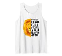 Do Not Fear for I Am with You Isaiah 41:10 Lion Graphic Canotta