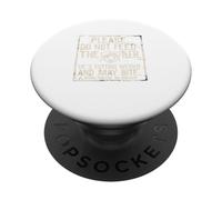 Do Not Feed Wrestler Peso di taglio Avviso divertente PopSockets PopGrip Adesivo