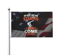 Do Not Get Me Started I'Ll Get Brakes Bandiera Da Esterno 90X150Cm Colorato Con Occhielli Bandiera Striscione Per Interni Balcone Fattoria