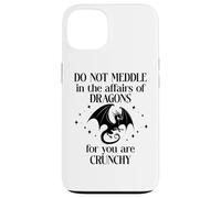 Do Not Meddle in the Affairs of Dragons Book Dragon Fantasy Custodia per iPhone 13