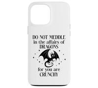 Do Not Meddle in the Affairs of Dragons Book Dragon Fantasy Custodia per iPhone 13 Pro Max