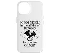 Do Not Meddle in the Affairs of Dragons Book Dragon Fantasy Custodia per iPhone 14