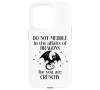 Do Not Meddle in the Affairs of Dragons Book Dragon Fantasy Custodia per iPhone 15 Pro