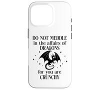Do Not Meddle in the Affairs of Dragons Book Dragon Fantasy Custodia per iPhone 16 Pro