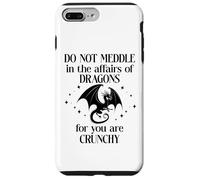 Do Not Meddle in the Affairs of Dragons Book Dragon Fantasy Custodia per iPhone 7 Plus/8 Plus