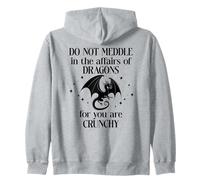 Do Not Meddle in The Affairs of Dragons Book Dragon Fantasy Felpa con Cappuccio