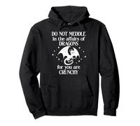 Do Not Meddle in The Affairs of Dragons Sign,Book Dragon Felpa con Cappuccio