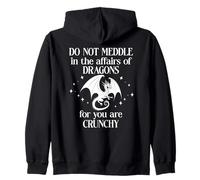 Do Not Meddle in The Affairs of Dragons Sign,Book Dragon Felpa con Cappuccio