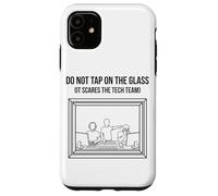 Do Not Tap On The Glass Funny Sound Booth Introverso Custodia per iPhone 11