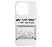 Do Not Tap On The Glass Funny Sound Booth Introverso Custodia per iPhone 14 Pro