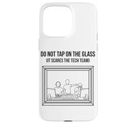 Do Not Tap On The Glass Funny Sound Booth Introverso Custodia per iPhone 15 Pro Max