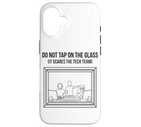 Do Not Tap On The Glass Funny Sound Booth Introverso Custodia per iPhone 16