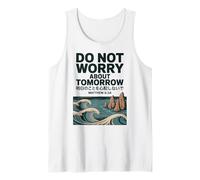 Do Not Worry About Tomorrow Matthew 6:34 Japanese Wave Canotta