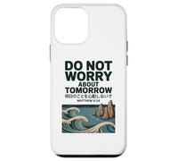 Do Not Worry About Tomorrow Matthew 6:34 Japanese Wave Custodia per iPhone 12 mini