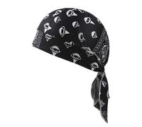 Do Rag - Stretch Sweat Wicking Soft Cotton Head Covering | Breathable Sleeping Hair Compression Cap, Headscarf Beanie Bandana Do Rags Pirate Hat for Men Women Adults Outdoor Motorcycle Cycling Biking