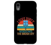 Dò sporco Windows the Brush off Window Cleaner Custodia per iPhone XR