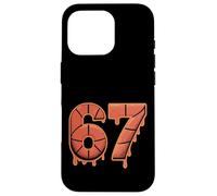 Do The Math 67 - Cartamodello per Halloween, motivo: pallacanestro Custodia per iPhone 16 Pro