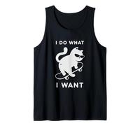 Do What I Want Cat Skateboard Cat Mom Sarcastic Humor Canotta