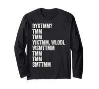 Do You Know The Muffin Man? DYKTMM? Funny Nostalgic Quote Maglia a Manica