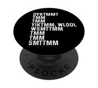 Do You Know The Muffin Man DYKTMM Playful Humor Saying PopSockets PopGrip Adesivo