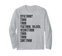Do You Know The Muffin Man? DYKTMM? Retro Funny Quote Maglia a Manica