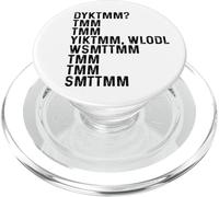 Do You Know The Muffin Man DYKTMM Vintage Funny Quote PopSockets PopGrip per MagSafe