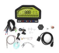 DO908 Display Digitale Multifunzione da Corsa, Contagiri LCD 9000 RPM con Velocità, Pressione Turbo, AFR, Temperatura Olio e Acqua per Auto e Moto 12V