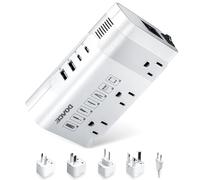 DOACE Trasformatore di tensione da 220 V a 110 V per viaggi europei: inverter sinusoidale puro da 500 W negli Stati Uniti verso l'Europa, adattatore di corrente internazionale da 220 W a 110 W