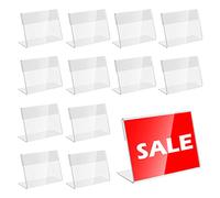 Doafoce 30 Pezzi Porta Etichette Trasparente(8 * 5,2 cm) | Porta Cartellino del Prezzo Supporti per Visualizzare i Prezzi Porta Prezzi per Panetterie,Negozi di Alimentari,Uffici