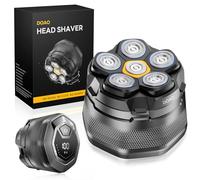 DOAO Rasoio Testa Calva, 2024 Aggiornato Rasoio Capelli Uomo Testa Calva Impermeabile Cordless 6D Rasoio Elettrico Fluttuante Flessibile con Rasoio Testa Magnetiche, Interfaccia USB-C (A6)