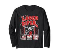 DOAWK Loded Diper Red White And Distressed Band Book Series Maglia a Manica