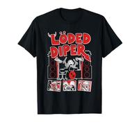 DOAWK Loded Diper Red White And Distressed Band Book Series Maglietta