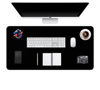 DOBAOJIA Sottomano da Ufficio, Tappetino da Tavolo, Tappetino Tastiera e Mouse, Tappetino PC Scrivania, per Casa/Ufficio, Pelle PU Impermeabile + Scamosciata Antiscivolo 120 x 43 cm
