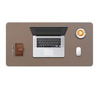 DOBAOJIA Sottomano da Ufficio, Tappetino da Tavolo, Tappetino Tastiera e Mouse, Tappetino PC Scrivania, per Casa/Ufficio, Pelle PU Impermeabile + Scamosciata Antiscivolo 80 x 40 cm (Fango)