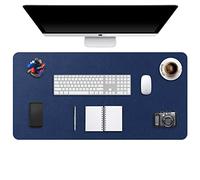 DOBAOJIA Sottomano da Ufficio, Tappetino da Tavolo, Tappetino Tastiera e Mouse, Tappetino PC Scrivania, per Casa/Ufficio, Pelle PU Impermeabile + Scamosciata Antiscivolo 120 x 43 cm