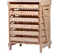 dobar 29024FSCe - Mini scaffale con 6 cassetti, per alimenti in legno, 51 x 40,5 x 70,5 cm, in legno di pino naturale massiccio