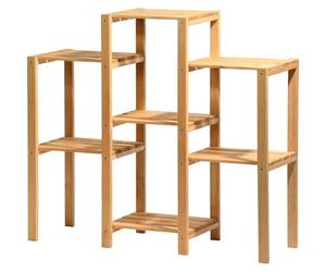 Dobar 29162FSC - Scaffale per Piante Decorativo con 7 Ripiani, in Legno di pino Certificato FSC, 31 x 97 x 87 cm