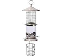 dobar Grande gabbia multiuso per uccelli selvatici, 16 x 16 x 50 cm, in metallo, 11524, colore: bianco