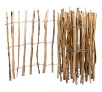 dobar® Grande recinzione a bastoni, per esterni, frangivista decorativa in legno di nocciola sbucciata, recinzione, recinzione, recinzione, recinzione, recinzione da giardino, 50 x 200 cm, colore