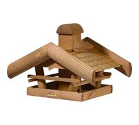 dobar® Green Label - Grande casetta per uccelli selvatici, 48 x 39 x 35 cm, colore: Marrone