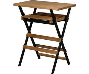 dobar® Tavolo universale pieghevole per barbecue, per esterni, resistente alle intemperie, in legno, con funzione multipla, 70 x 44 x 81 cm, colore: nero/marrone