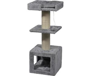 dobar® Tiragraffi per gatti Easy in legno con tronchi extra grandi e stabili in design sofisticato, adatto anche per gatti grandi, 35 x 60 x 100 cm