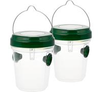 dobar® Trappola solare per vespe, set di 2 trappole per insetti vivi, trappola per zanzare e mosche per esterni, giardino, terrazza e balcone