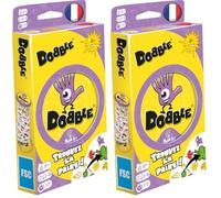 DOBBLE Zygomatic Classique - Gioco di società - Gioco di carte familiari e per bambini dai 6 anni - Gioco di velocità da 2 a 8 giocatori - Scatola di metallo per viaggio - 15 min - versione francese