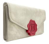 Dobby H.P. Hogwarts Stregoneria e Magia Lettera Borsa/Portamonete Tri-Fold con Tasca per Monete & Porta Carte, Bianco Sporco