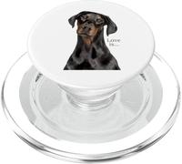 Doberman Camicia Doberman Pinscher Dog Mom Dad Love Pet Puppy PopSockets PopGrip per MagSafe