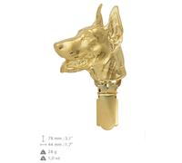 Doberman - clip dorata con l'immagine di un cane Art Dog IT
