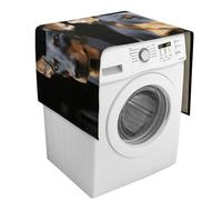 Doberman Copertura per lavatrice con tasche portaoggetti, copertura antipolvere per lavatrice e asciugatrice, 137,9 x 52,1 cm, per frigorifero, cucina, decorazione per la casa