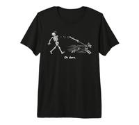 Doberman - Girello Scheletro per Cani Che perdono Il Braccio di Halloween 2026 Maglietta Premium