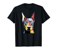 Doberman Lover Colorful Art Dog per Uomo Donna Maglietta